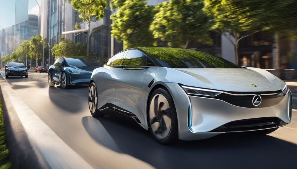 Electric vehicles are driving toward a brighter and greener future.